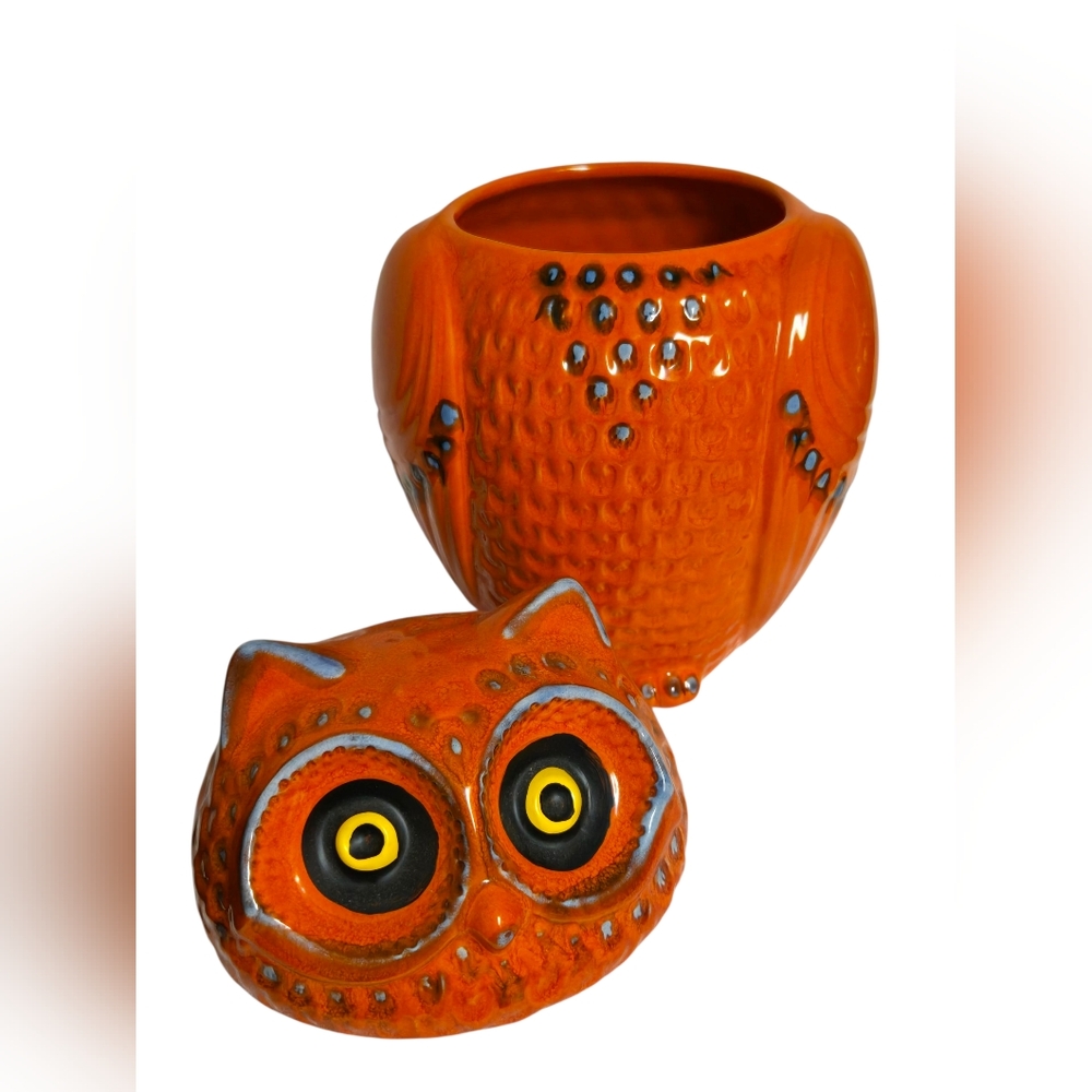 vintage ceramic owl cookie jar from Anthropologie - Picture 11 of 11
